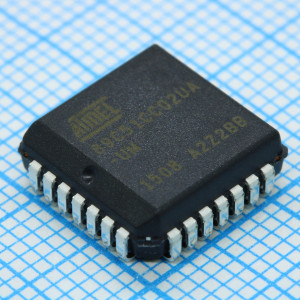 AT89C51CC02UA-SISUM, Микроконтроллер 8-бит 8051 16Кбайт Флэш-память питание 3.3В/5В 28-Pin PLCC туба