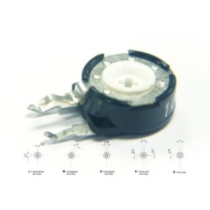 PT10LH01-102A2020-PM-S, Подстроечные резисторы - сквозное отверстие 10mm control/sensor trimmr potentiometer