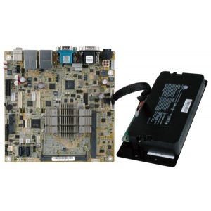 EKINO-BT-N29301-R10, Одноплатные компьютеры Fanless embedded system with Intel Celeron 2000E 2.2 GHz, TDP 37W, 2 x HDMI, 1 x VGA, 2 x 2.5'' SATA HDD bay, 4GB memory pre-installed, iRIS-1010, 9 V~36 V DC, RoHS