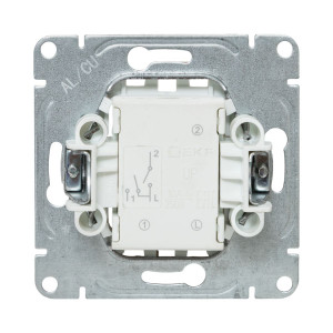 Механизм выключателя, двухклавишный, кремовый Эпика EKF UP1-SWI-20