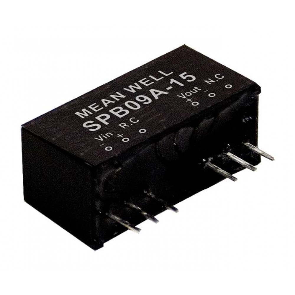Изображение товара Преобразователь DC/DC SPB09A-05 9 Вт от MEAN WELL для промышленной электроники