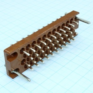 РП10-42 Л вилка, Соединитель  низкочастотный, прямоугольный, внутреннего монтажа