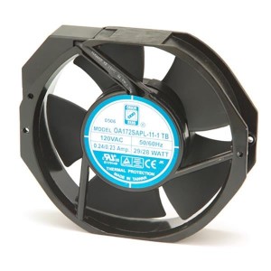 OA172SAPL-11-1TB, Вентиляторы переменного тока AC Fan, 172x150x38mm, 115VAC, 228CFM, Ball Bearing, Terminals