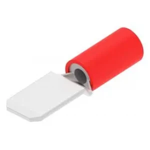 140896-2, Контакт бытрого отключяения 17-20AWG вилка 23.5мм 6.35мм луженый автомобильного применения коробка