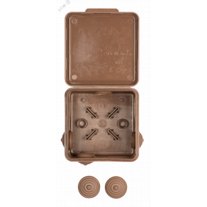 Коробка распределительная КМР-030-031 с крышкой (80х80х50) 7 мембран plc-kmr-030-031-t
