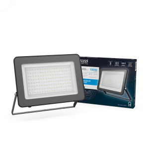 Прожектор LED Qplus 100W IP65 6500К черный 1/12 613511100
