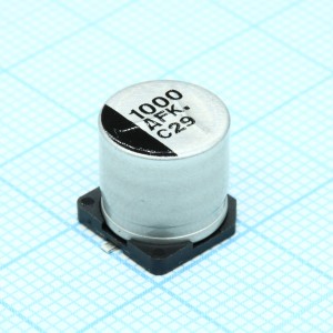 EEEFK1A102P, конденсатор электролитический низкоимпедансный 1000мкФ 10В 20% Low ESR 850мА SMD 10x10.2мм 2000часов