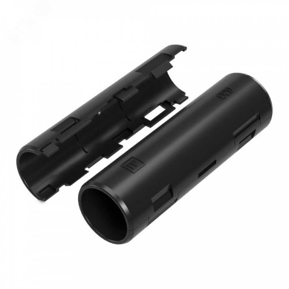 Изображение товара Муфта разборная d20 мм атмосферостойкая черная (70шт уп) PR13.0414