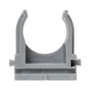 Крепеж-клипса для ручного монтажа d20 мм (10 шт) серая EKF-Plast