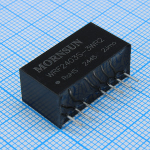 WRF2403S-3WR2, Преобразователь DC/DC на печатную плату 3 Вт вход 18...36В (24В) выход 3.3В 758мА изоляция 3000В -40...+85°С