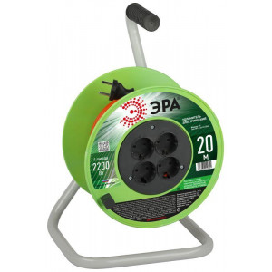 Удлинитель на катушке 4х20м без заземл. RP-4-2x1.0-20m ПВС 2х1 Б0059781