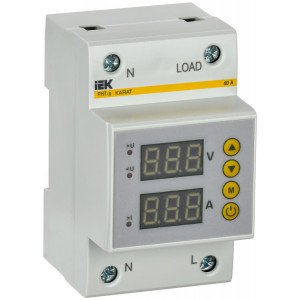 Реле напряжения и тока РНТ-д однофазное 54мм 40А IVC31-1-40
