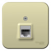 Розетка компьютерная 1-м ОП Blanca RJ45 кат.5E с изолир. пластиной беж. SE BLNIA045007