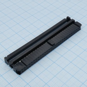 DS1016-60MA2BB, IDC разъем, розетка на плоский шлейф 60pin(2x30), шаг 2.54мм
