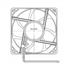 GF80251B1-000U-AE9, Вентиляторы постоянного тока DC Fan, 80x25mm, 12VDC, 60CFM, 3.96W, 47.5dBA, 4800RPM, 0.41inch H2O, 2Ball Bearing, Auto Restart, IP68 Rated
