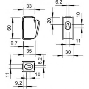 Групповое крепление Grip металлическая 15x NYM3x1,5 мм2031 M 15 FS 2207028