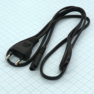 Шнур сетевой с вилкой "8" бытовой (0.75), Шнур сетевой с вилкой