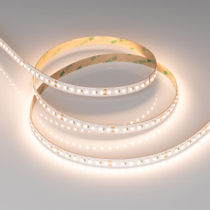 Лента RT-A140-10mm 24V Warm3000 SUN (20 W/m, IP20, 2835, 5m) 037831, Светодиодная лента RT-A140, открытая. Светодиоды 2835, 140 шт/м (700 шт на 5 м), белая плата, ширина 10.5 мм, скотч 3M. Цвет ТЁПЛЫЙ 3000 K, цветопередача CRI>97 SUN (R9>90), угол 120°. Питание 24V, мощность 20 Вт/м (100 Вт на 5 м). Размеры 5000x10.5x1.7 м