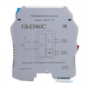 Преобразователь сигнала DSI, 1 вход TC Тип K, 1 выход 4-20 мА DSI-C1-1110