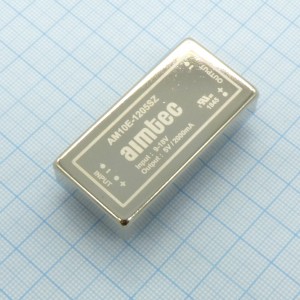 AM10E-1205SZ, DC/DC, 10Вт, вход 9…18В, выход 5В/2А, изоляция 1500В DC, КПД 82%, максимальная емкостная нагрузка не более 2200мкФ, 2x1", 50.8x25.4x10.16мм, -40…85°C, металл