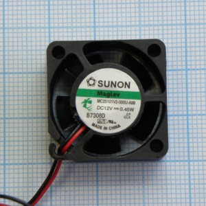 MC25101V2-000U-A99, Вентилятор 12В 25х25x10мм V 10000об/мин 5м3/час, 16дБ (Recommended replacement: MF25101V2-1000U-A99)