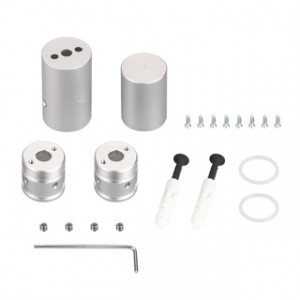 Крепление MOONLIGHT-VT-CEILING-D18 038765, Вертикальное потолочное крепление для герметичной ленты MOONLIGHT-360 диаметром 18мм, подходит для любых потолочных поверхностей. Применяется в сочетании с пластиковыми трубками. В комплекте потолочное крепление, торцевая заглушка, 2 шурупа с дюбелями, 2