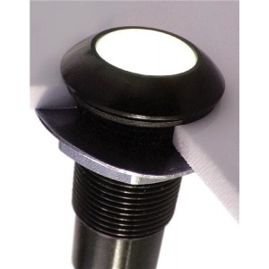 PM5-S17W110AC, Светодиодные панельные индикаторы IP67 S.Stl Wht 17mm 1200mcd 120deg Diff