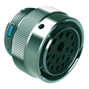 AHDM06-24-18SR, Circular Push Pull Connectors SZ 24 PLUG 18 POS SOCKET RED ARGMNT