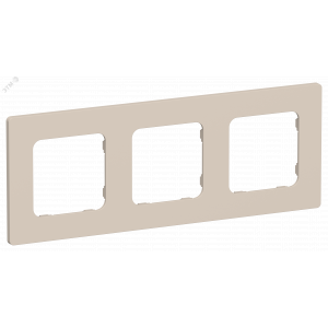 FLITE CLASSIC Рамка 3-местная РУ-3-К-ФлЛ льняной IEK FI-M32-32-20-K88