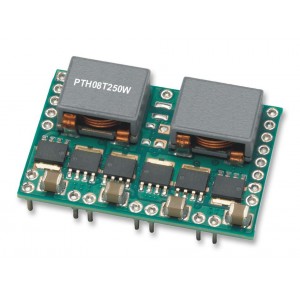 PTH08T250WAD, Преобразователь DC-DC на печатную плату выход 0.7В....3.6В 50A 22-Pin DIP модуль лоток
