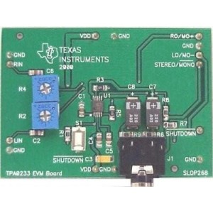 TPA0233EVM, Средства разработки интегральных схем (ИС) аудиоконтроллеров  TPA0233 Eval Mod