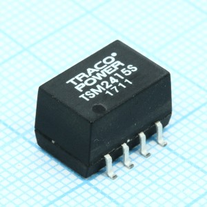 TSM 2415S, Преобразователь DC-DC на печатную плату вход 24В выход 15В 0.065A 1Вт 8-Pin SOIC