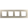Рамка для розеток и выключателей Elegance 14-5014-04 Classic, на 4 поста, шампань Б0060589