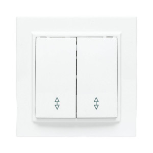 Переключатель проходной 2-кл. СП Минск 10А IP20 бел. Basic ERV10-027-10
