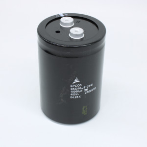 B43310J9109M000, Алюминиевый электролитический конденсатор 400В 10000мкФ ±20% (91 X 136.5 мм) выводы под винт 85°C