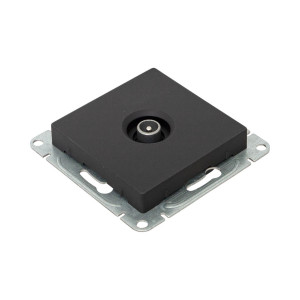 Механизм розетки TV, проходная, ч-рный Эпика EKF UP1-SOB-TV-2