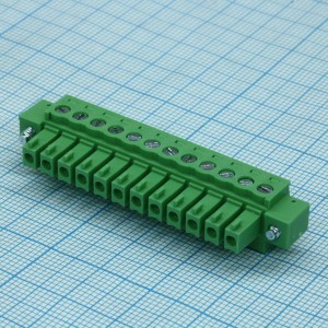 15EDGKM-3.81-12P-14-00A(H), Разъемный клеммный блок, Серия 15EDGKM-3.81 12 контактов