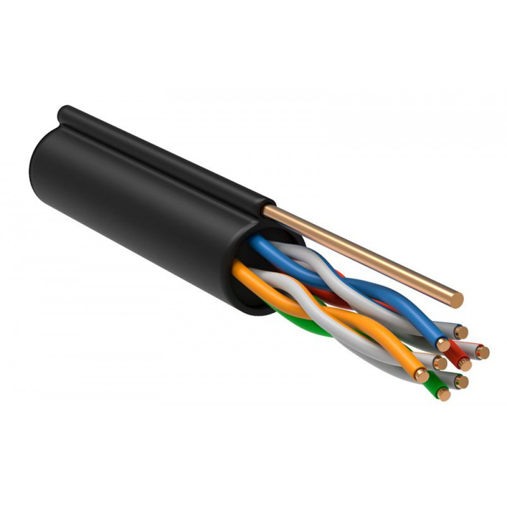 Изображение товара Кабель витая пара F/UTP кат.5E 4х2х24AWG outdoor черный