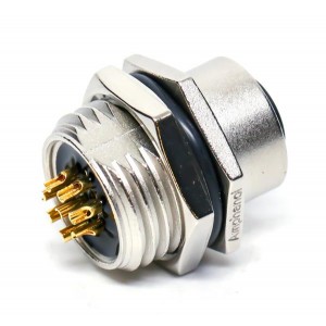M12A-08PFFS-SH8002, Кабели для датчиков / Кабели для приводов M12 PANELSOLDER CONN 8PIN F CONN F PIN