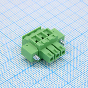 15EDGKAM-3.81-03P-14-100A(H), Разъемный клеммный блок, 3 контакта шаг 3.81мм