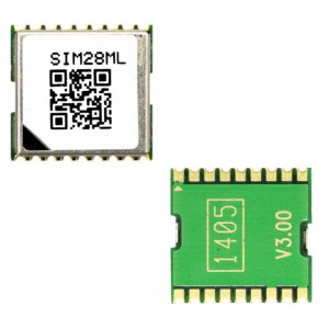 SIM28ML-1, Модуль: GPS; ±2,5м; GPS; -165дБм; 2,8...4,3В; 9600бит/с; ±0,1м/с