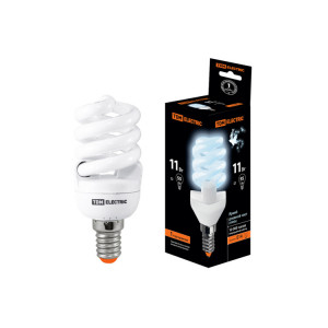 Лампа энергосберегающая КЛЛ-FSТ2-11 Вт-4000 К-Е14 (40х93 мм) SQ0323-0057