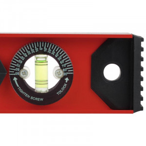 УРОВЕНЬ АЛЮМИНИЕВЫЙ РЕЛЬС, 600ММ, 3 глазка, 1 поворотный, погрешность 0.5-1мм/м., -40...+90°С