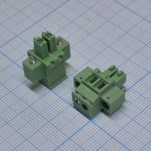 15EDGKAM-3.81-02P-14-100A(H), Разъемный клеммный блок, 2 контакта. Серия 15EDGKAM-3.81