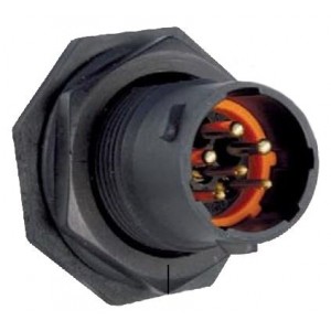 UTS7103W3S, Стандартный цилиндрический соединитель UTS, Jam Nut Receptacle