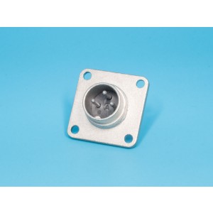 C091 31S003 1002, Разъем серии C091  3 контакта, вилка на блок, квадратный фланец