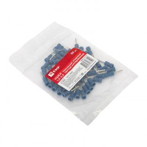 Наконечник штыревой круглый изолированный НШКИ 1.0-2.5 (уп 50шт) PROxima nshki-1.0-2.5