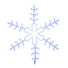 Фигура световая Большая Снежинка цвет синий, размер 95x95 см 501-332
