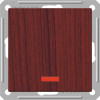 W59 1-клавишный ПЕРЕКЛЮЧАТЕЛЬ с подсветкой, 16АХ, механизм, МОРЁНЫЙ ДУБ C3(2) VS616-157-9-86