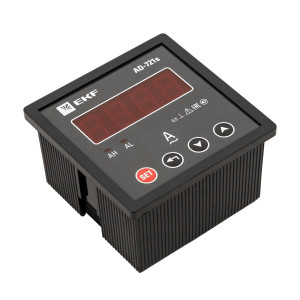 Амперметр AD-721s цифровой на панель 72x72 (квадратный вырез) однофазный в коротком корпусе EKF PROxima AD-721s